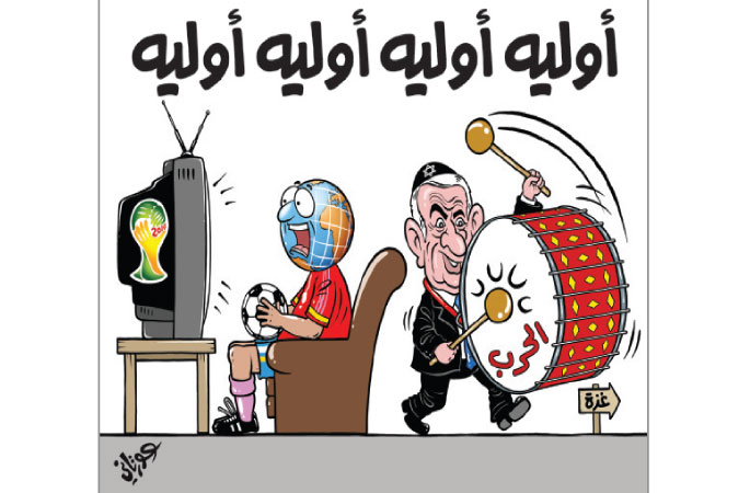کاریکاتور/ سوء استفاده صهیونیستها از جام جهانی!