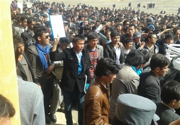 تصاویر/ تحصن دانشجویان افغانستانی