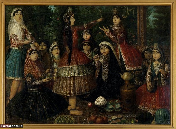 میهمانی‌چای زنان در عصر قاجار +تصاویر