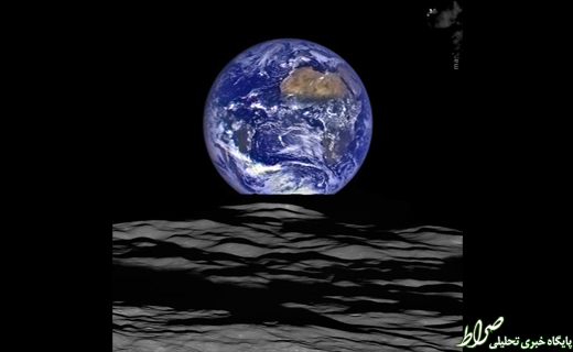 عکس/ زمین را از روی ماه ببینید