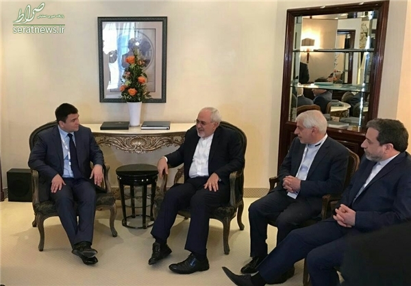دیدار ظریف با رئیس‌جمهور اسلوونی و همتای اوکراینی