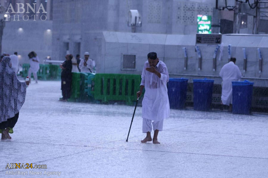 تصاویر/ بارش شدید باران در مکه