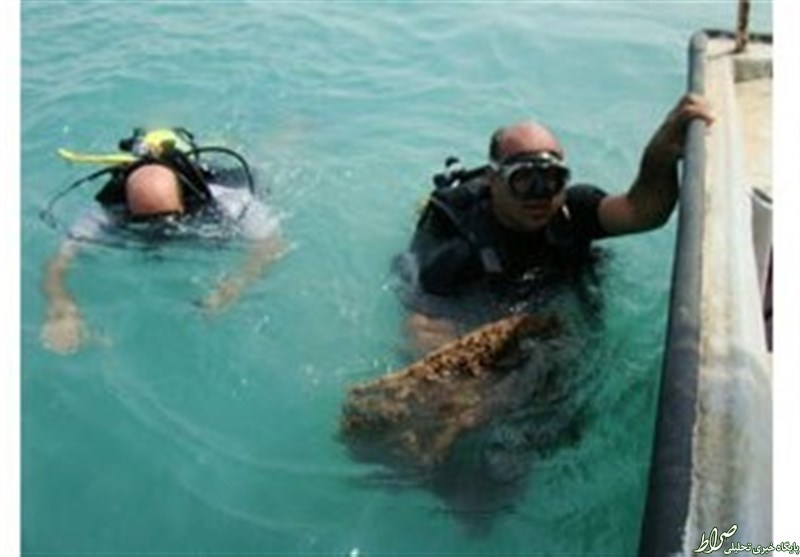 راز کشتی غرق شده تاریخی / محوطه باستانی ساسانی زیر آب + تصاویر