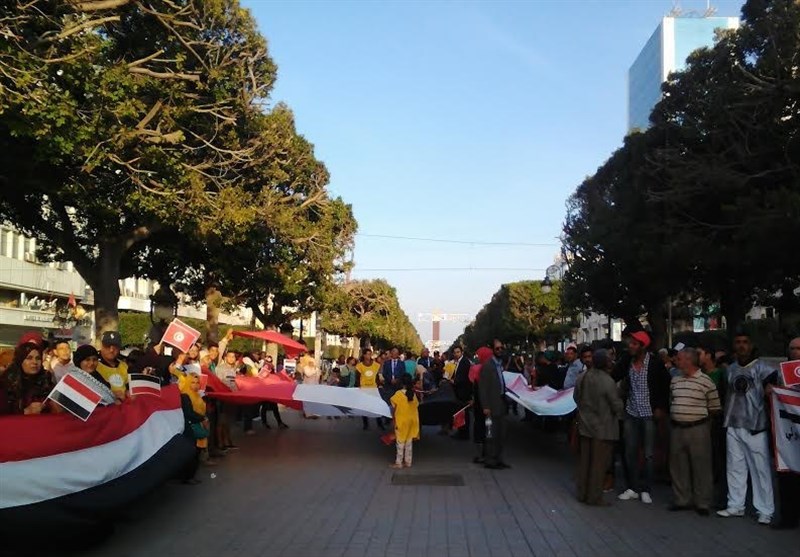 تونسی‌ها تجاوز عربستان به یمن را محکوم کردند+تصاویر