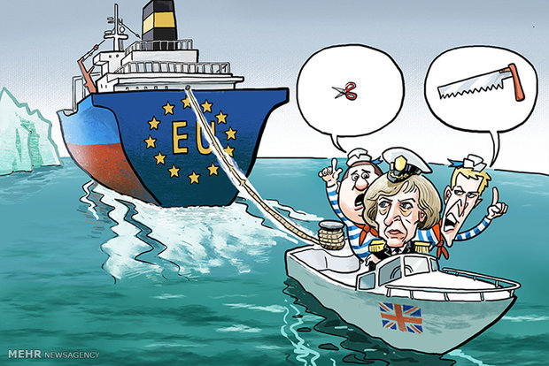 کاریکاتور/جدایی انگلیس از اروپا