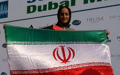 دونده ایرانی قهرمان دوی پارس بخش زنان شد +عکس