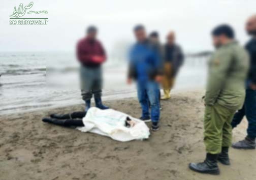 کشف جسد زن جوان در دریای چالوس +تصاویر