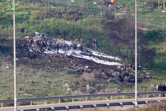 آماده باش در اسرائیل بعد از سقوط جنگنده اف 16 +عکس