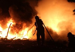 آتش‌سوزی در نمایشگاه بهاره تهرانسر