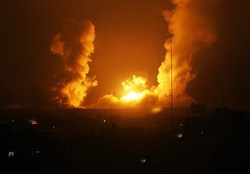 حملات جنگنده‌های صهیونیستی به مناطقی در نوار غزه