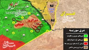 داعش در دیر الزور ناکام ماند+نقشه میدانی