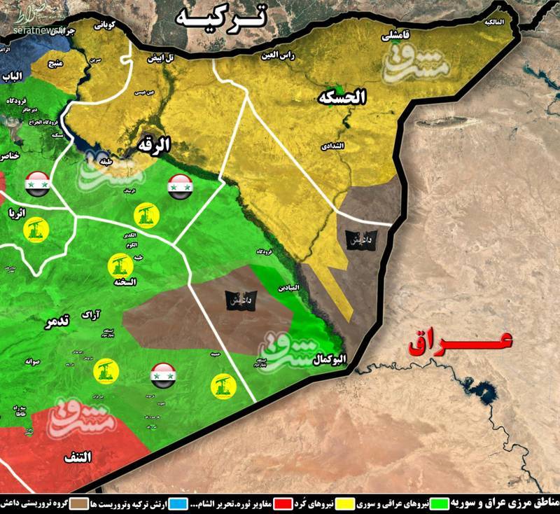 داعش در دیر الزور ناکام ماند+نقشه میدانی