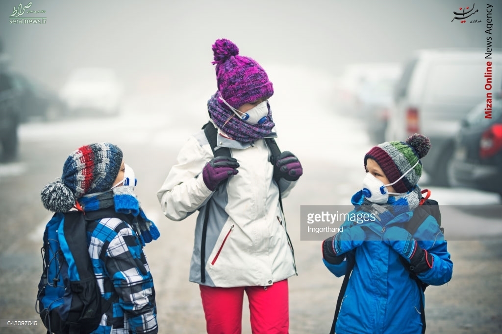 کودکانی که در آلودگی هوا هم به مدرسه می‌روند+عکس