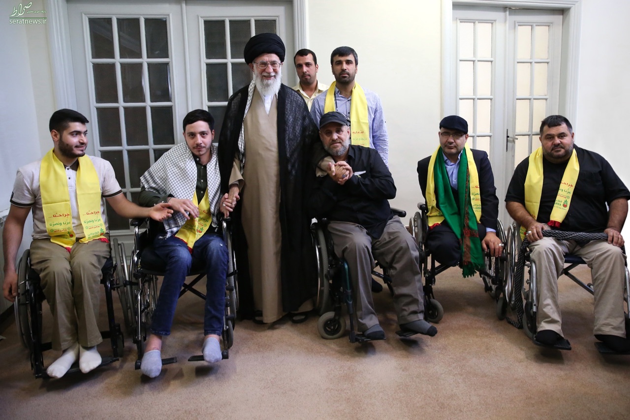 دیدار جمعی از جانبازان «حزب‌الله» با رهبرانقلاب +عکس
