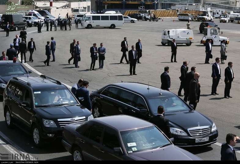 تصاویر/ خودروی پوتین در سفر به تهران