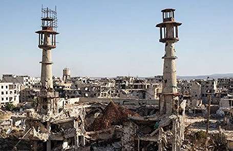 تصاویر/ بقایای حرم حضرت سکینه(س) پس از جنگ