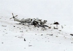 سقوط یک فروند بالگرد در ارومیه