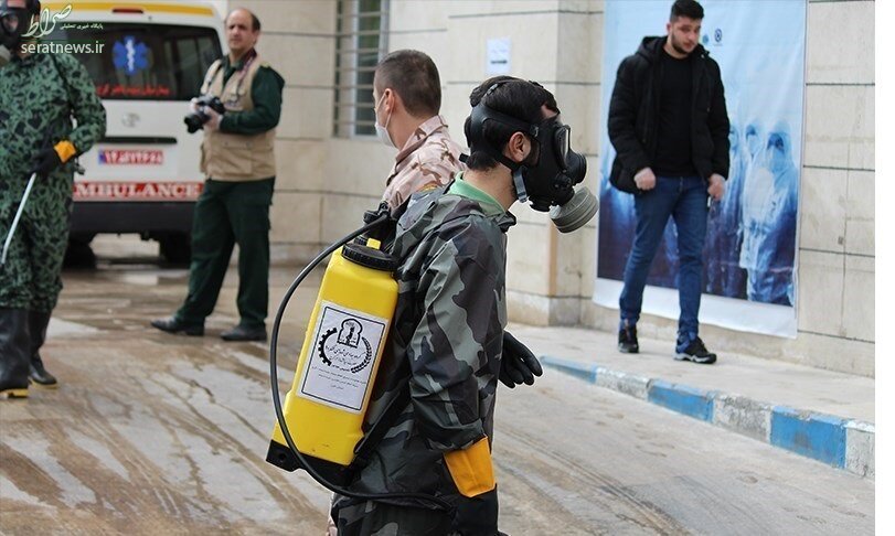 سپاه پاسداران، همچنان در حال مبارزه با کرونا + تصاویر