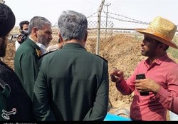 فرمانده سپاه خوزستان: آب هنوز به غیزانیه نرسیده
