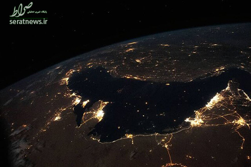 تصویر خیره کننده خلیج فارس از منظر ایستگاه فضایی بین‌المللی