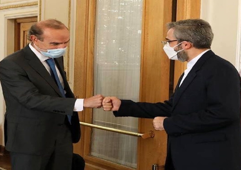 دیدار علی باقری و انریکه مورا در مقر اتحادیه اروپا