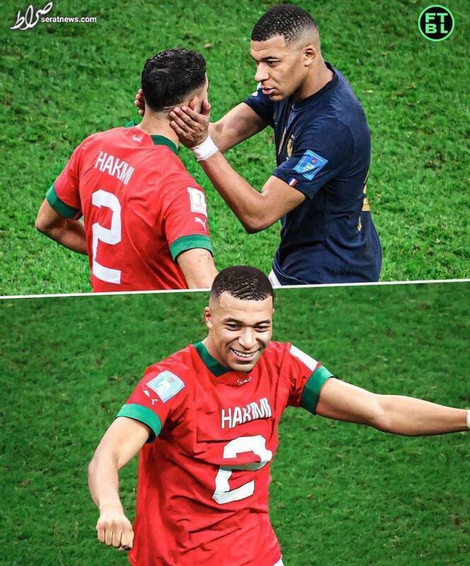 عکس/ حرکت زیبای امباپه در پایان بازی با مراکش