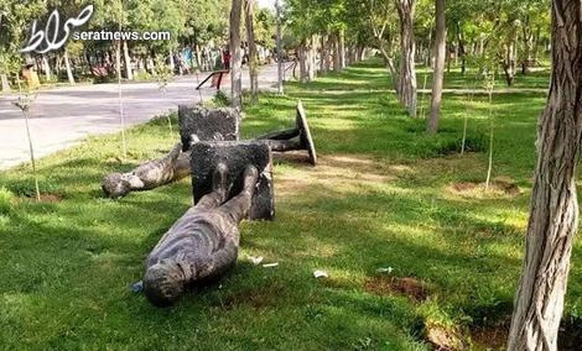 فوت یک کودک بر اثر سقوط مجسمه در پارک/ چند مسئول برکنار شدند
