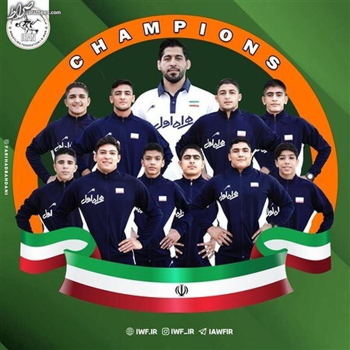ایران قهرمان کشتی آزاد قهرمانی نوجوانان آسیا شد