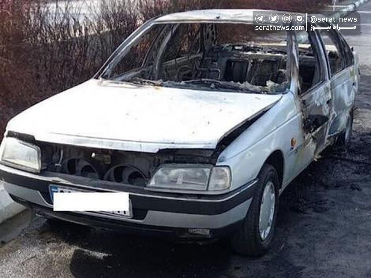 جزئیات آتش‌سوزی خودرو سرویس مدرسه در مشهد