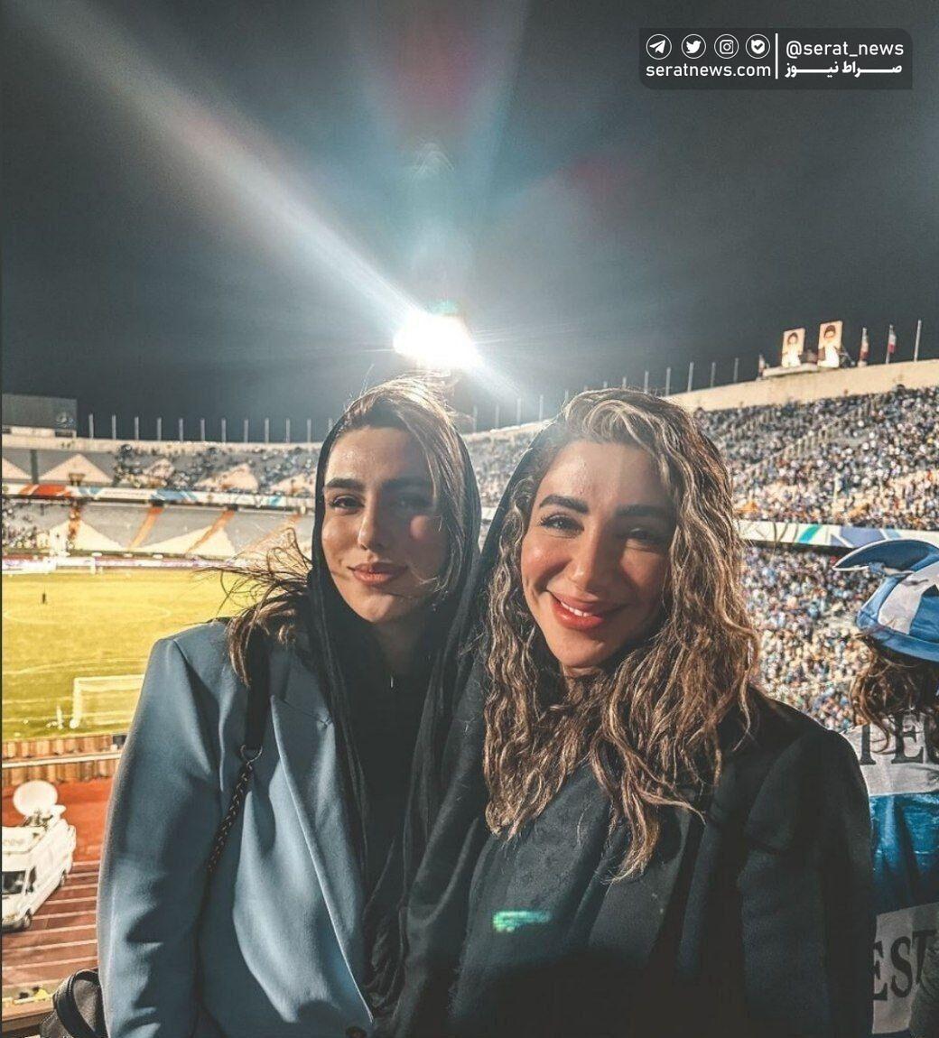 حضور همسران دو بازیکن استقلالی در استادیوم آزادی خبرساز شد +عکس