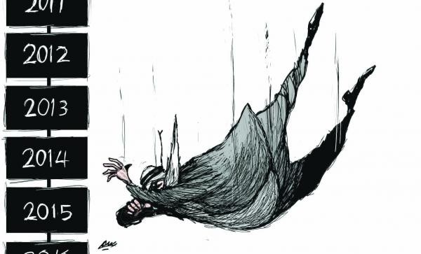 کاریکاتور/ سال نو میلادی از دیدگاه عربی