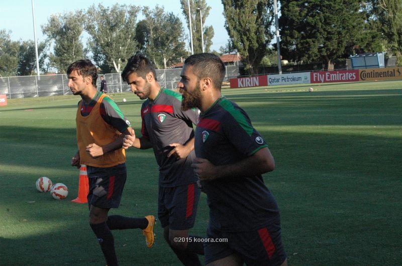 عکس/ تمرين کويت با پيراهن ايران عکس/ تمرين کويت با پيراهن ايران