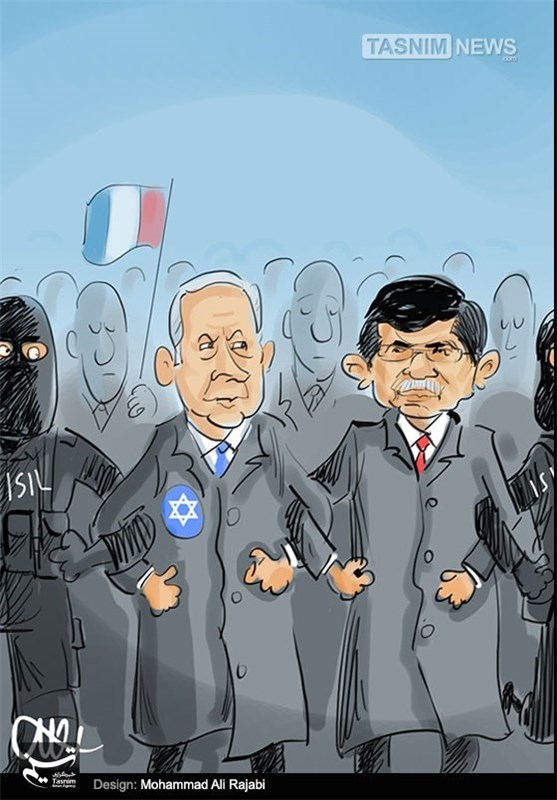کاریکاتور/ راهپیمایی متحدان تروریسم!