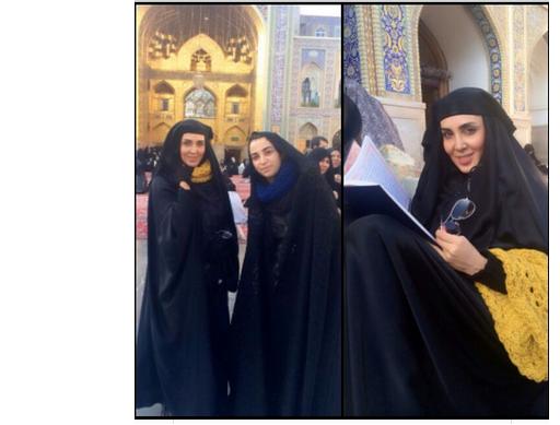 عکس/ لیلا بلوکات در حرم امام رضا(ع) عکس/ لیلا بلوکات در حرم امام رضا(ع)