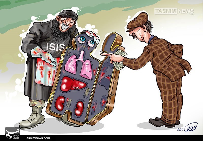کاریکاتور/ داعش و قاچاق اعضای بدن