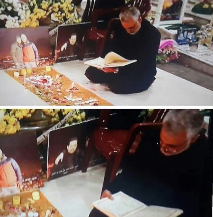 عکس/ قرائت قرآن حاج قاسم در مزار مغنیه عکس/ قرائت قرآن حاج قاسم در مزار مغنیه