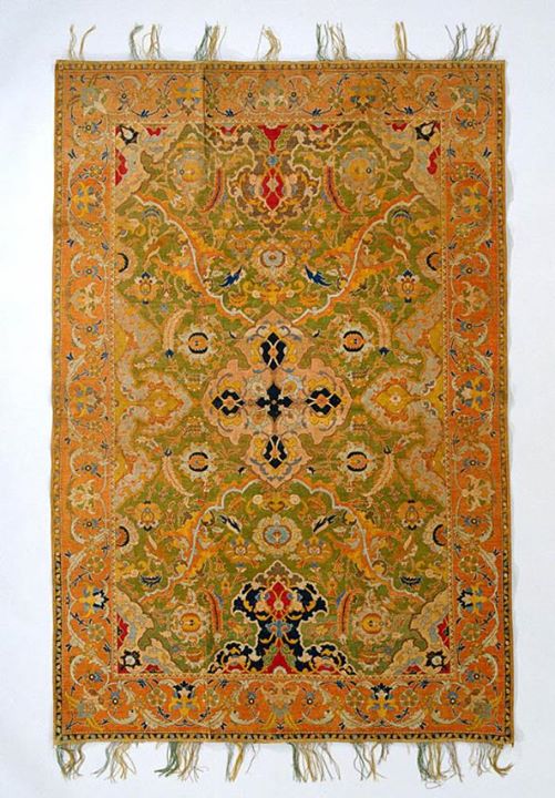 عکس/قالی ابریشمی 400ساله اصفهان