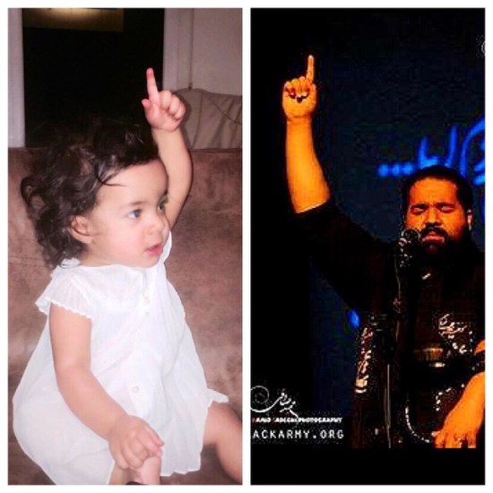 عکس بدون شرح صادقی و دخترش