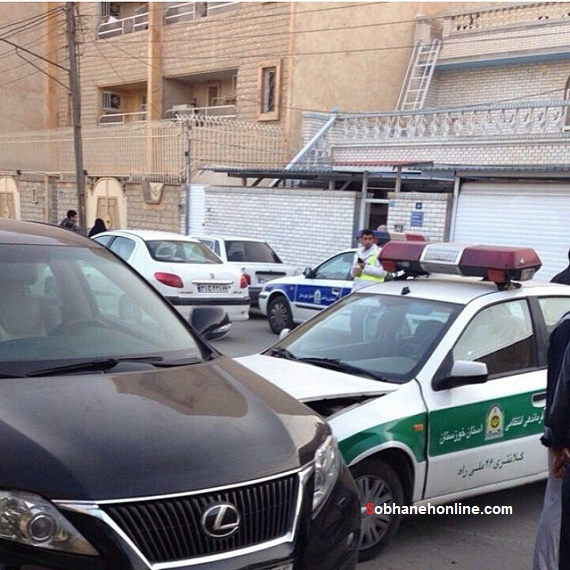 عکس/ تصادف سمند پلیس با لکسوس عکس/ تصادف سمند پلیس با لکسوس