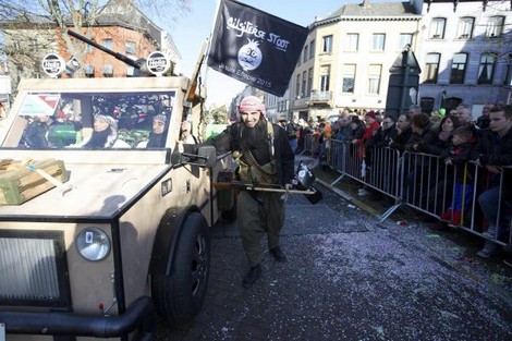 جولان داعش درخیابان‌های بلژیک +تصاویر