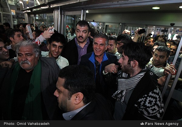 عکس/ بادیگارد کی‌روش در فرودگاه