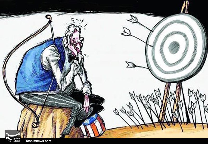 کاریکاتور/ سیاست خاورمیانه‌ای آمریکا