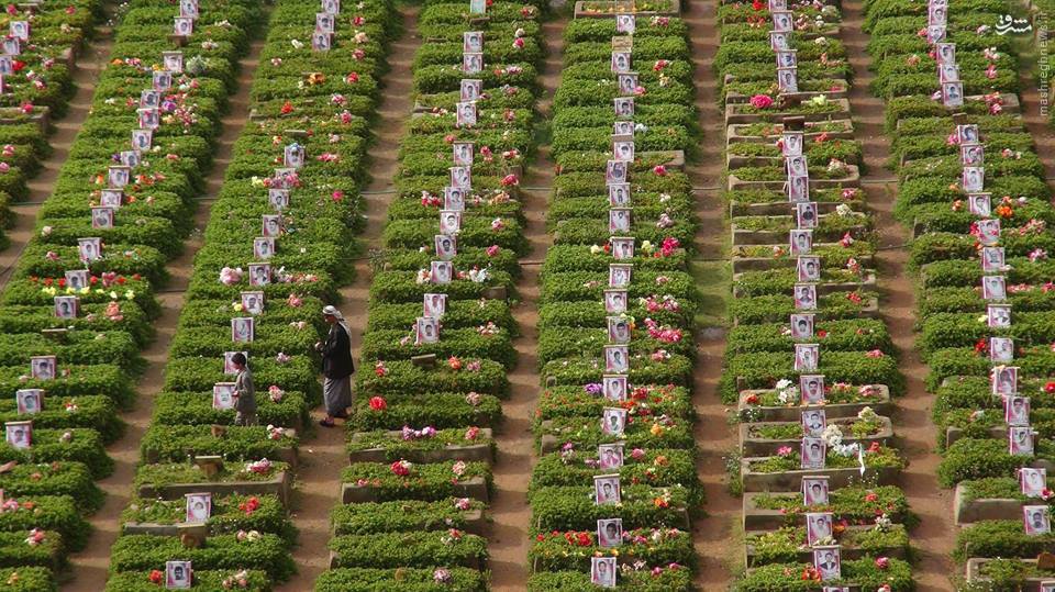 آرامگاه زیبای شهدای انصارالله یمن/عکس