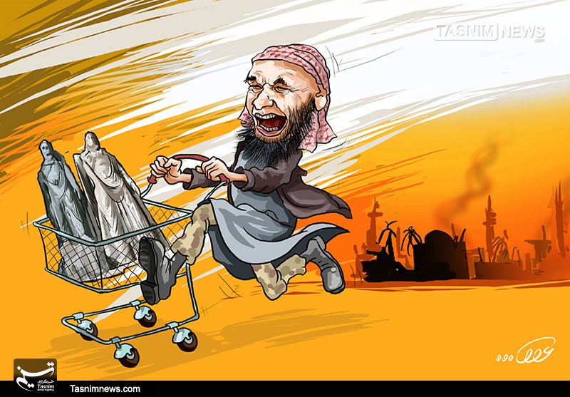 کاریکاتور/ سرقت عتیقه توسط داعش