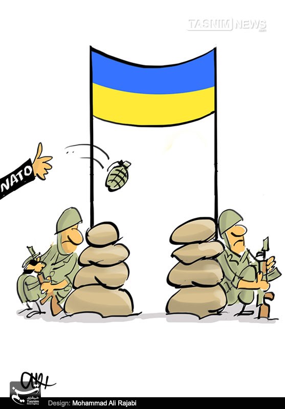 کاریکاتور/ آتش بیار معرکه در اوکراین!
