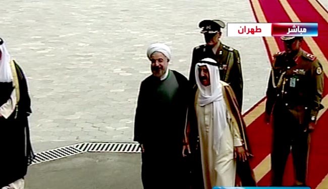 استقبال رسمی روحانی از امیر کویت