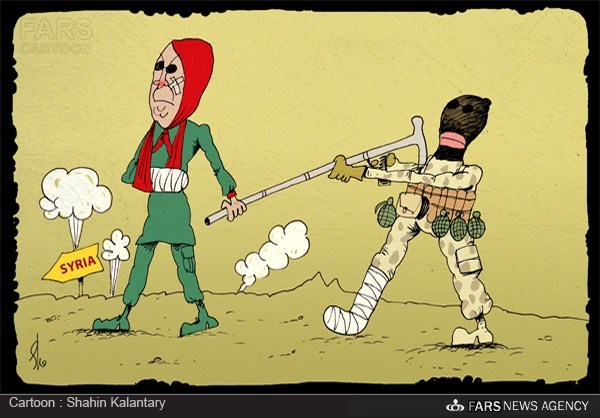 کاریکاتور/ مریم قجر، عصاکش تروریست ها!