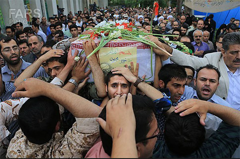 تصاویر/شییع پیکر دو شهید گمنام در تهران