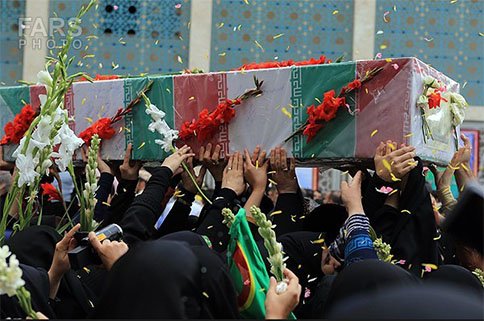 تصاویر/شییع پیکر دو شهید گمنام در تهران