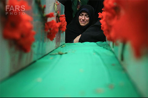 تصاویر/شییع پیکر دو شهید گمنام در تهران